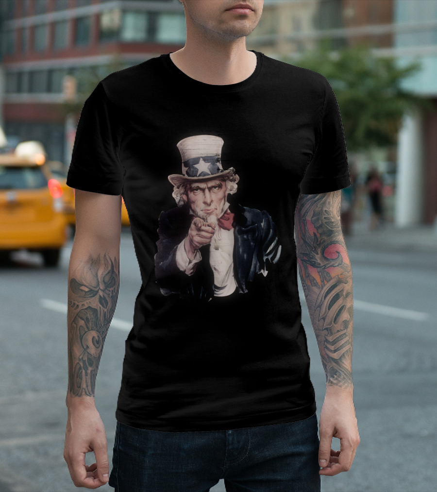 Classic Uncle Sam Pointing American Patriotism T-Shirt