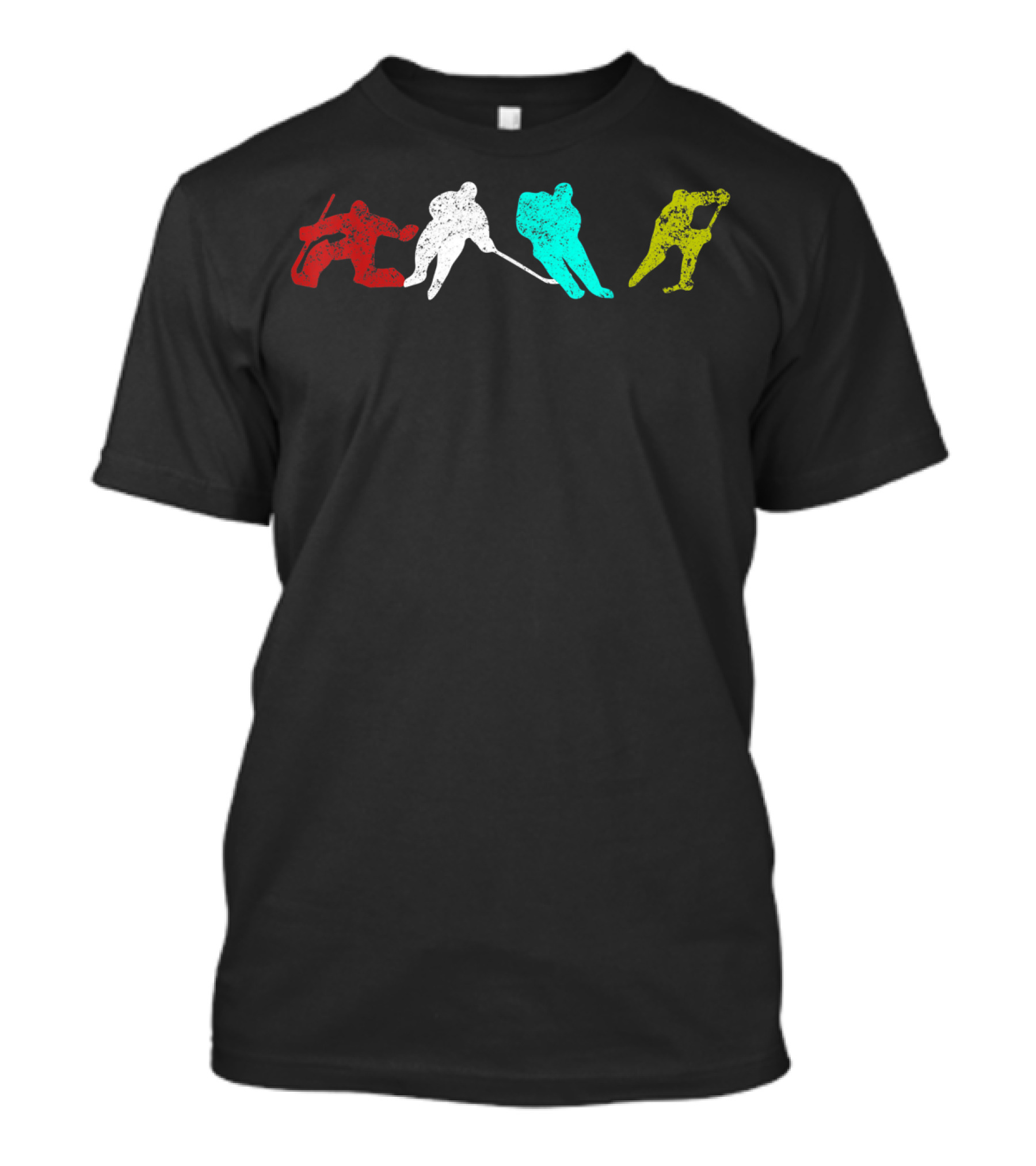 Classic Vintage Style Ice Hockey T-Shirt