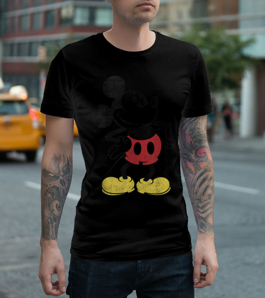 Mickey Mouse Vintage Style Disney Classic Character T-Shirt