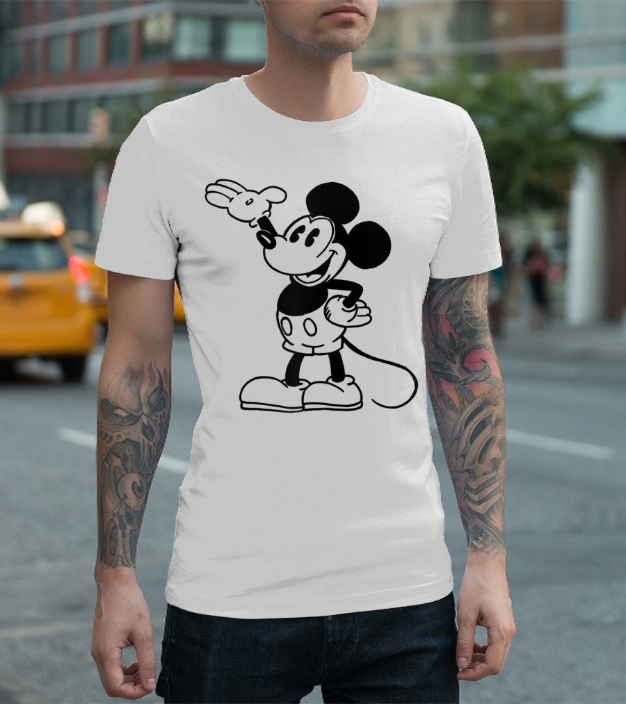 Disney Mickey Mouse Classic Vintage Retro Character T-Shirt