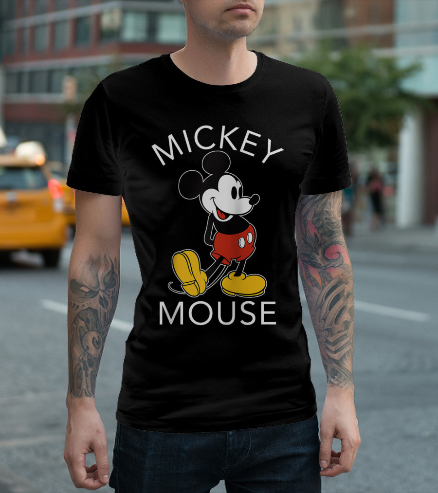 Mickey Mouse Disney Classic Red Shorts Yellow Shoes T-Shirt