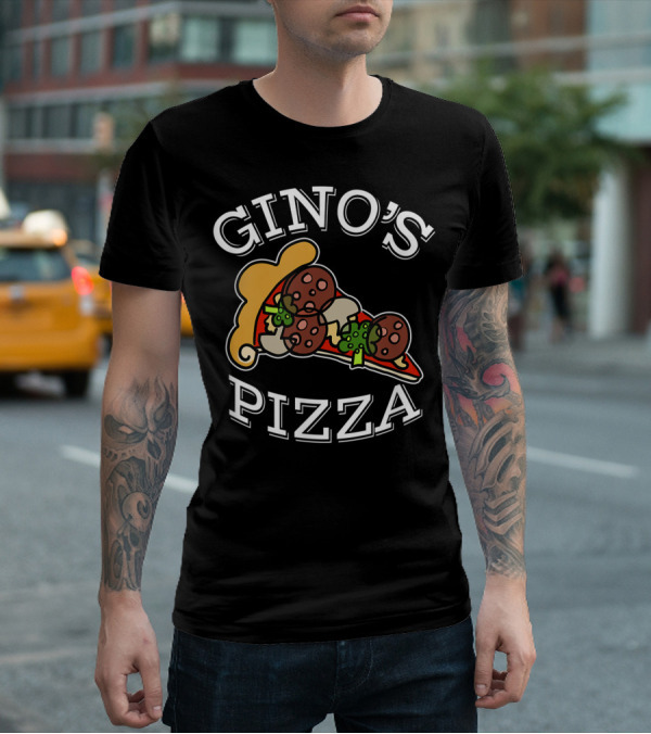 Gino's Pizza Classic Slice Pepperoni And Peppers T-Shirt