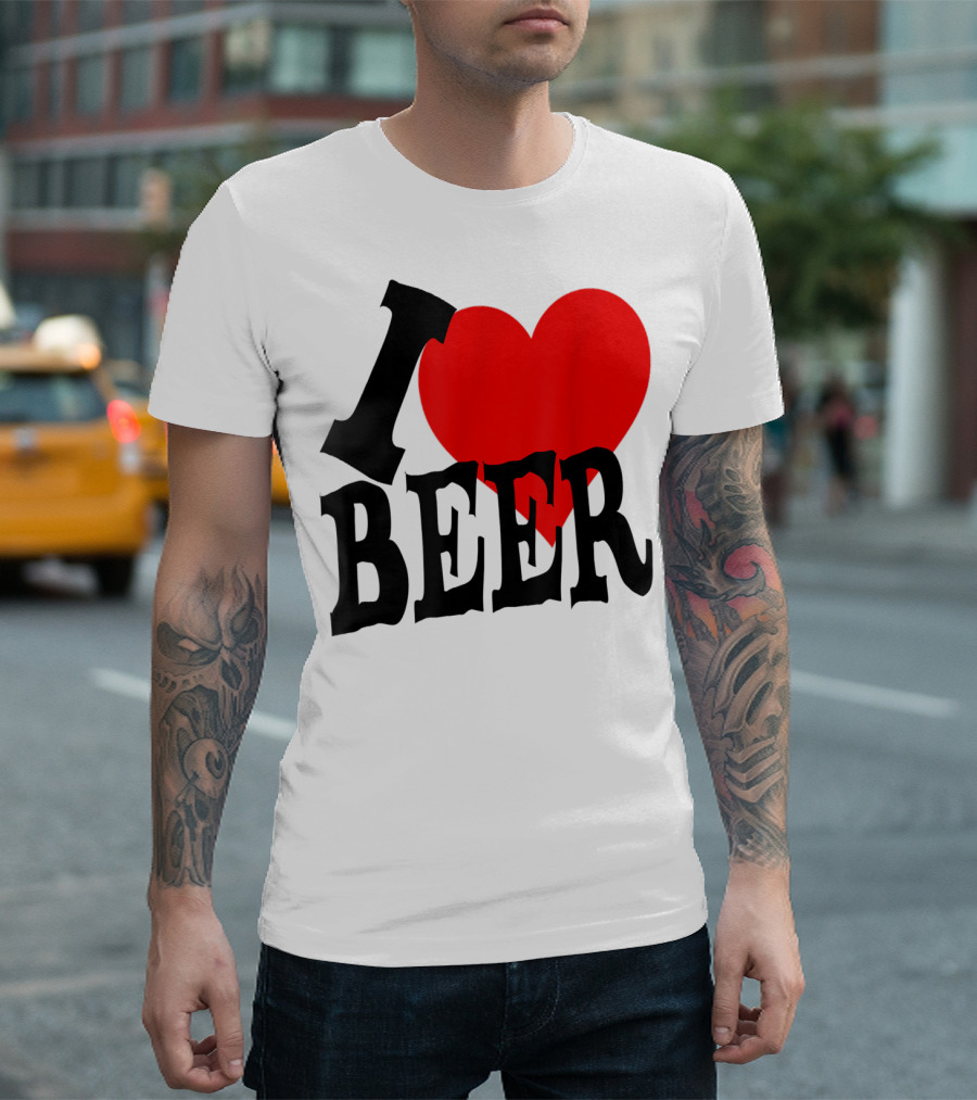 I Love Beer Cool Classic Party Lover T-Shirt