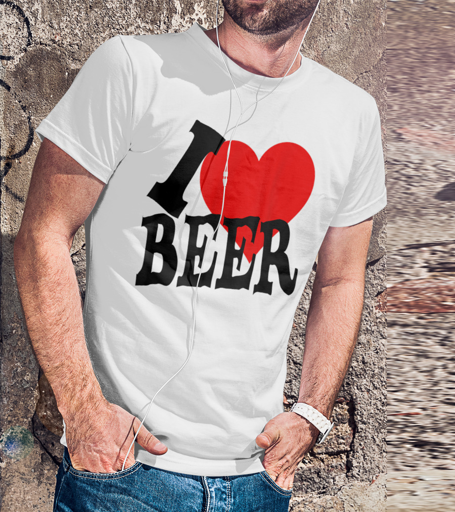 I Love Beer Cool Classic Party Lover T-Shirt