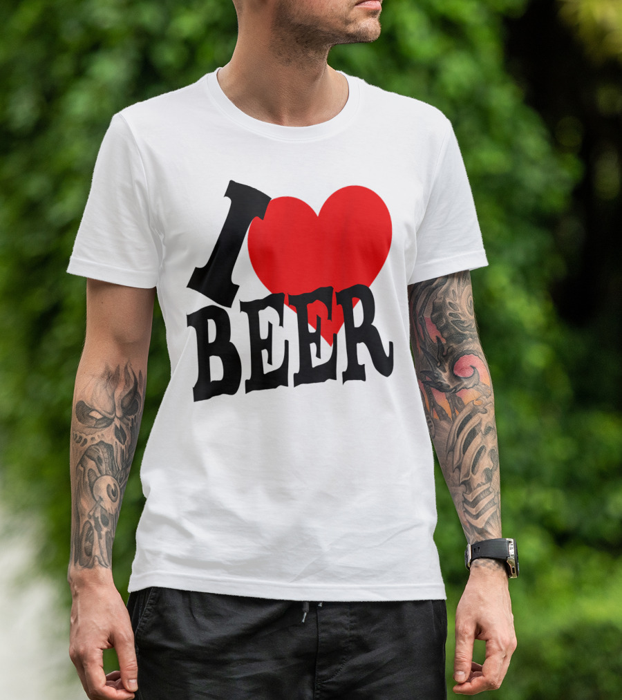 I Love Beer Cool Classic Party Lover T-Shirt