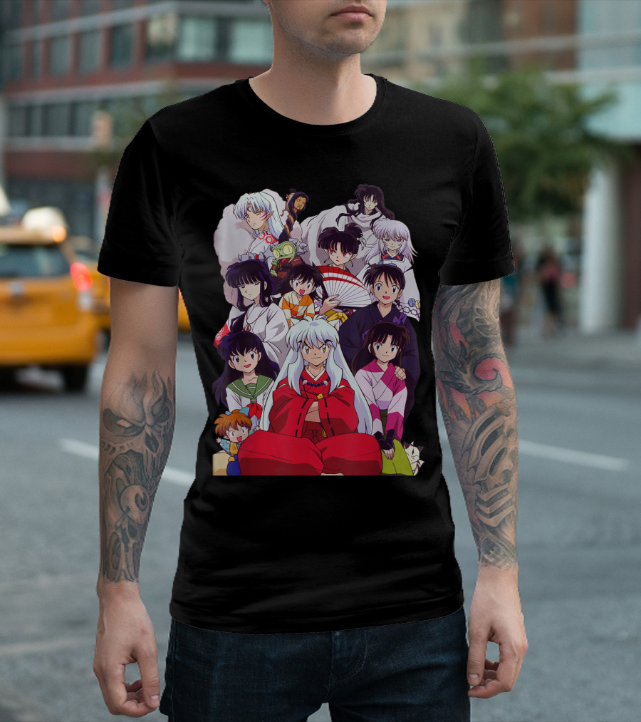 Inuyasha Characters Compilation Japanese Anime Series T-Shirt