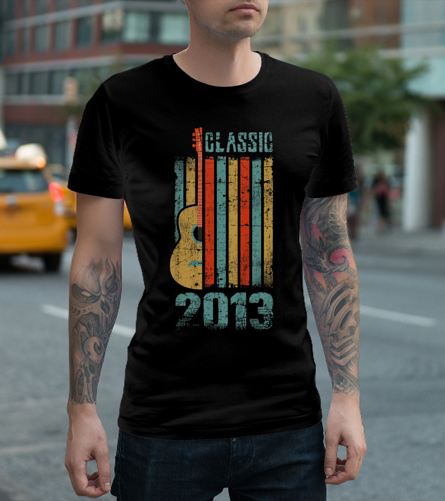 Classic 2013 Guitar Kids 6 Years Old Birthday Vintage T-Shirt