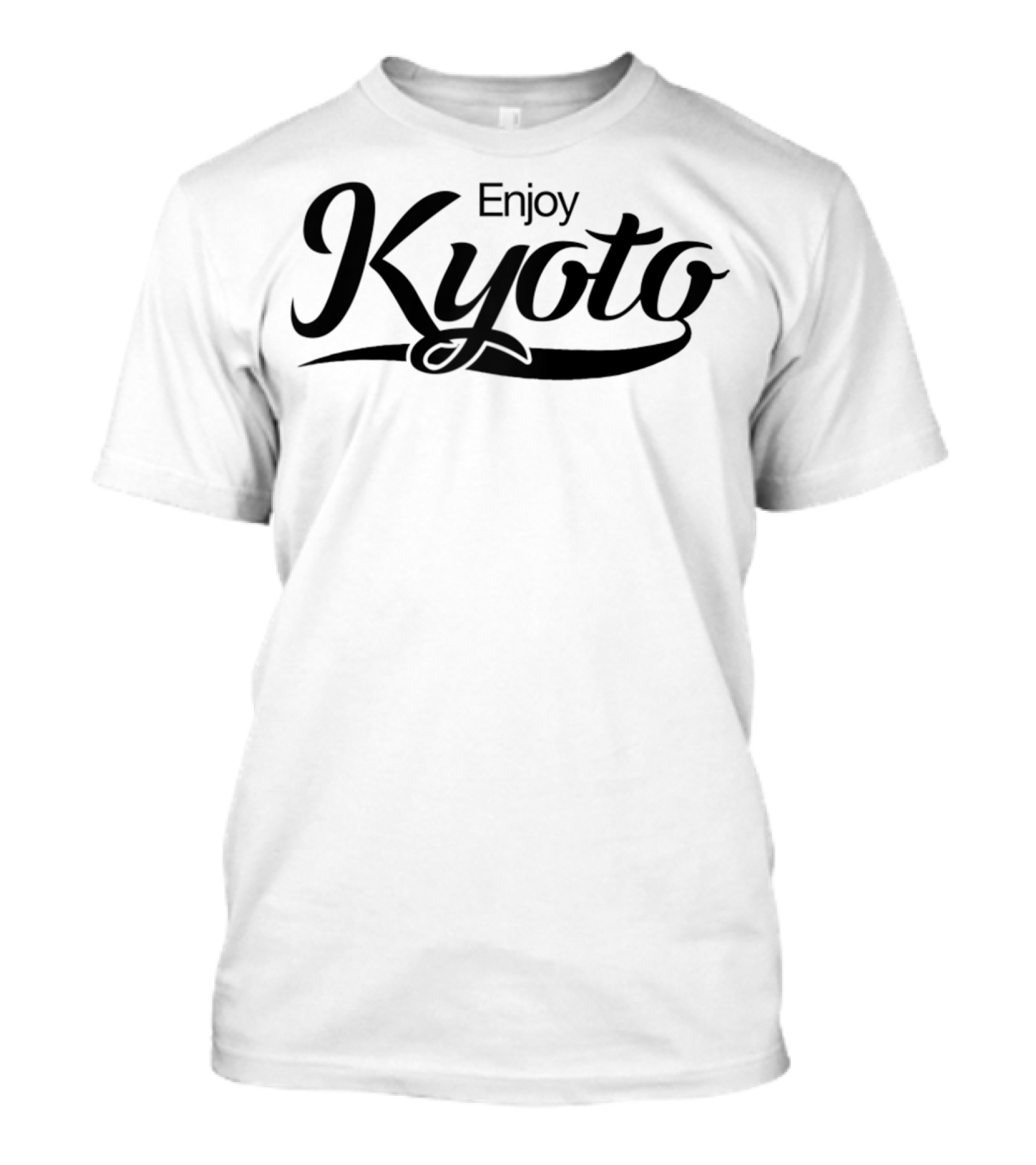 Enjoy Kyoto Japan Classic Font T-Shirt