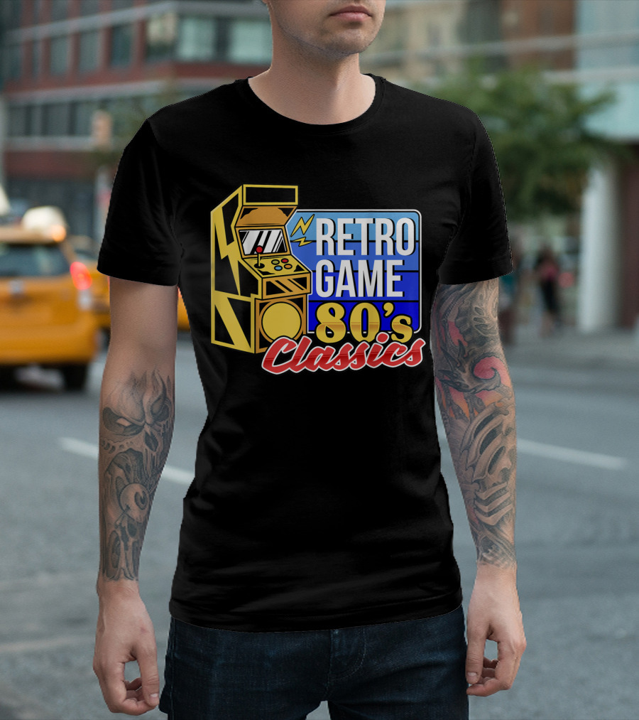 Retro Game 80's Classics Arcade Machine T-Shirt