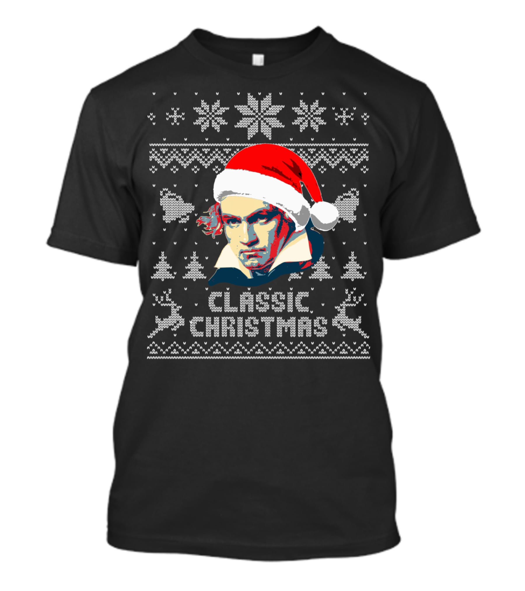 Ludwig Van Beethoven Classic Christmas T-Shirt