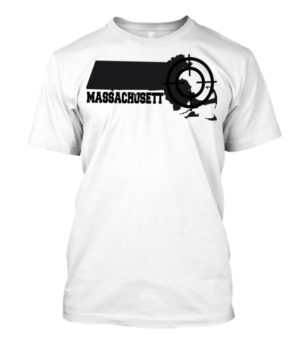 Massachusetts Target Map Fun T-Shirt