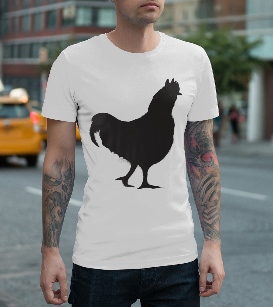 Chicken Poultry Silhouette Icon T-Shirt