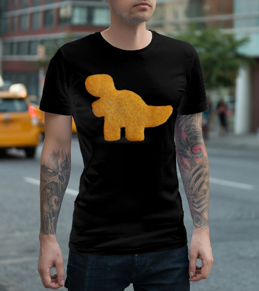 Dino T-Rex Chicken Nugget Funny Dinosaur T-Shirt