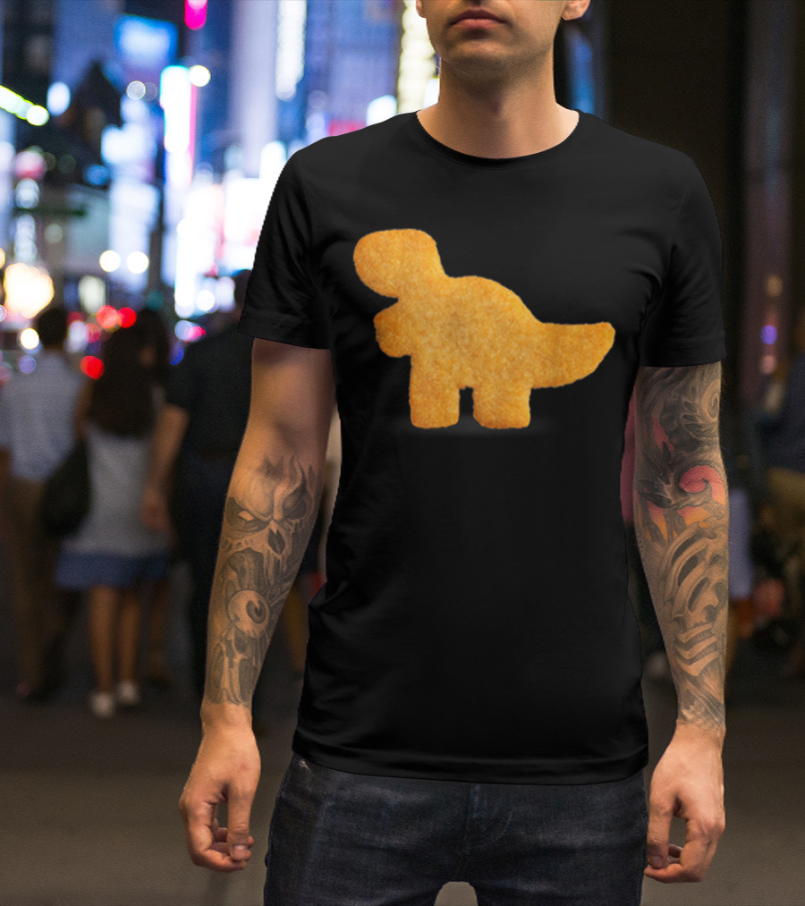Dino T-Rex Chicken Nugget Funny Dinosaur T-Shirt