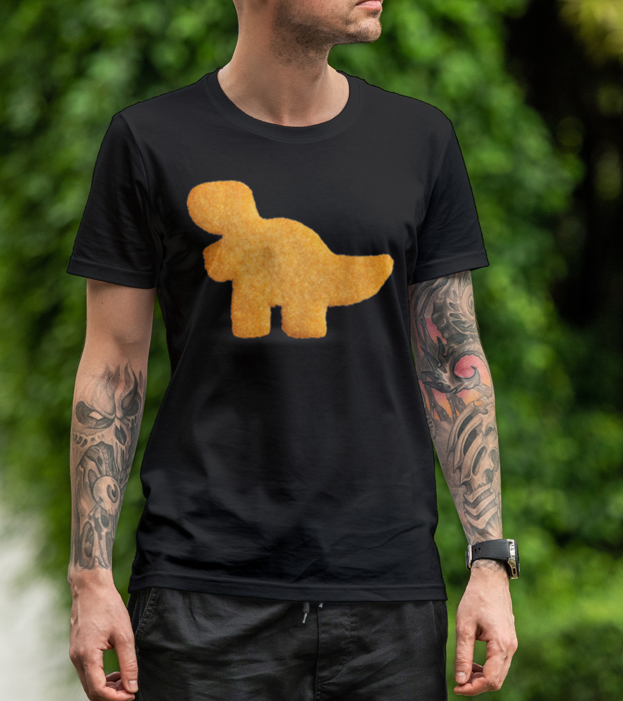 Dino T-Rex Chicken Nugget Funny Dinosaur T-Shirt