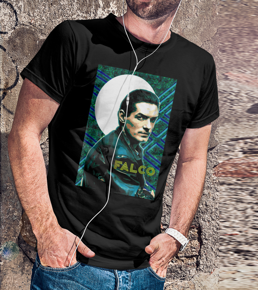 Falco Art Deco Retro Style Portrait T-Shirt