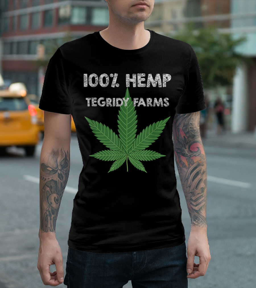 100% Hemp Tegridy Farms Leaf Comedy T-Shirt