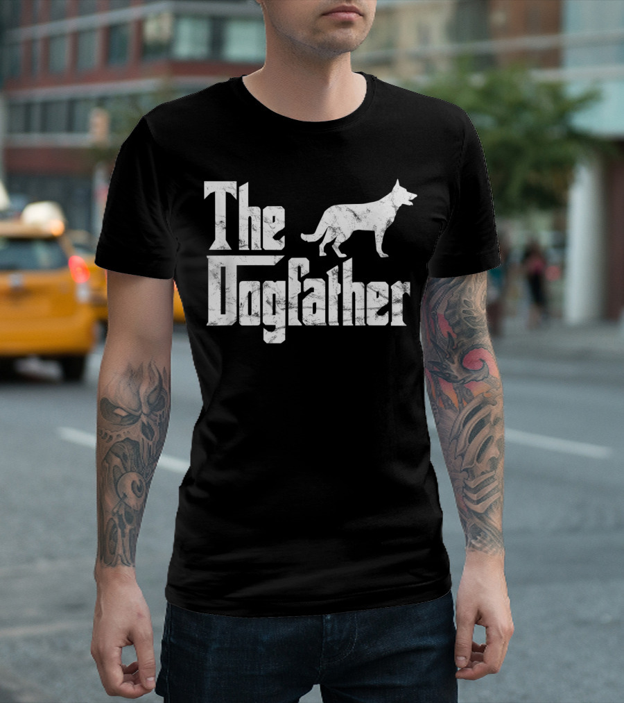 German Shepherd The Dogfather Funny Dog Owner T-Shirt