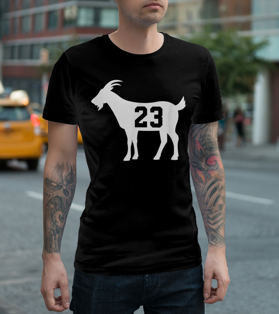 Goat 23 MJ Greatest Of All Time Basketball Legend Iconic Number T-Shirt