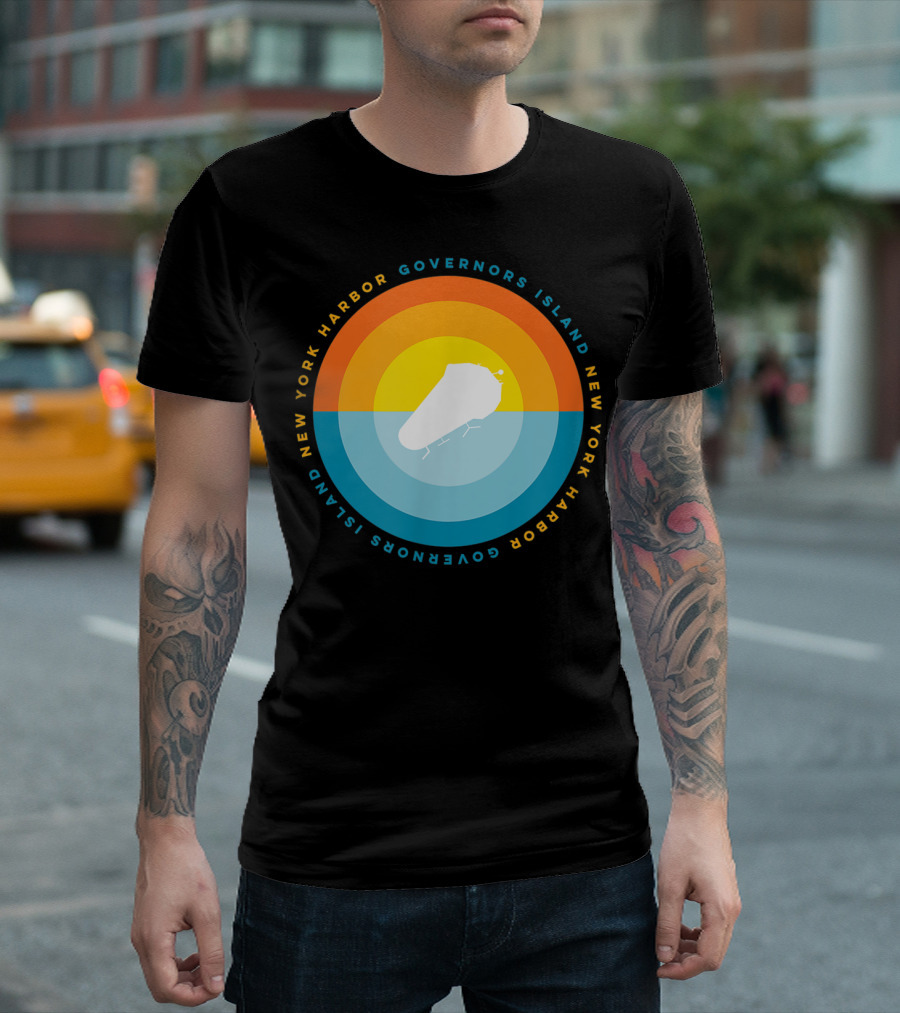 Governors Island New York Harbor Sunset T-Shirt