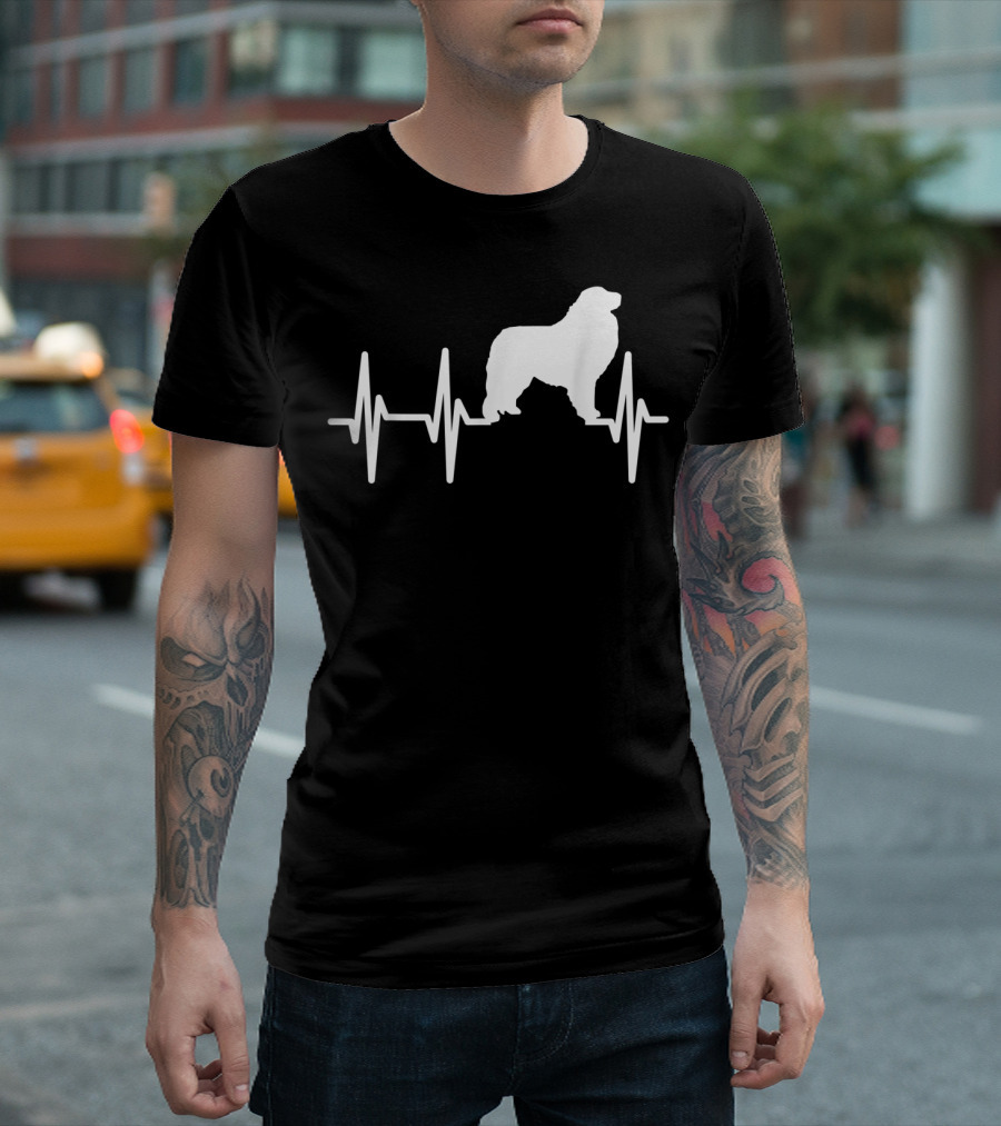 Great Pyrenees Heartbeat Dog Pet EKG Line T-Shirt