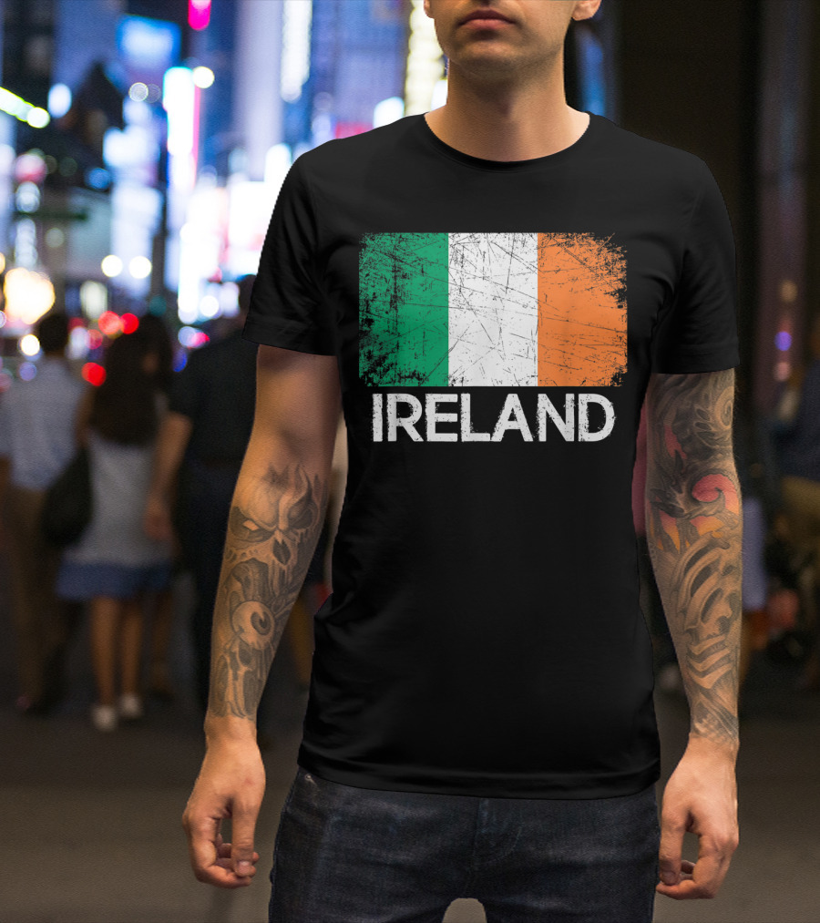 Ireland Flag Vintage T-Shirt