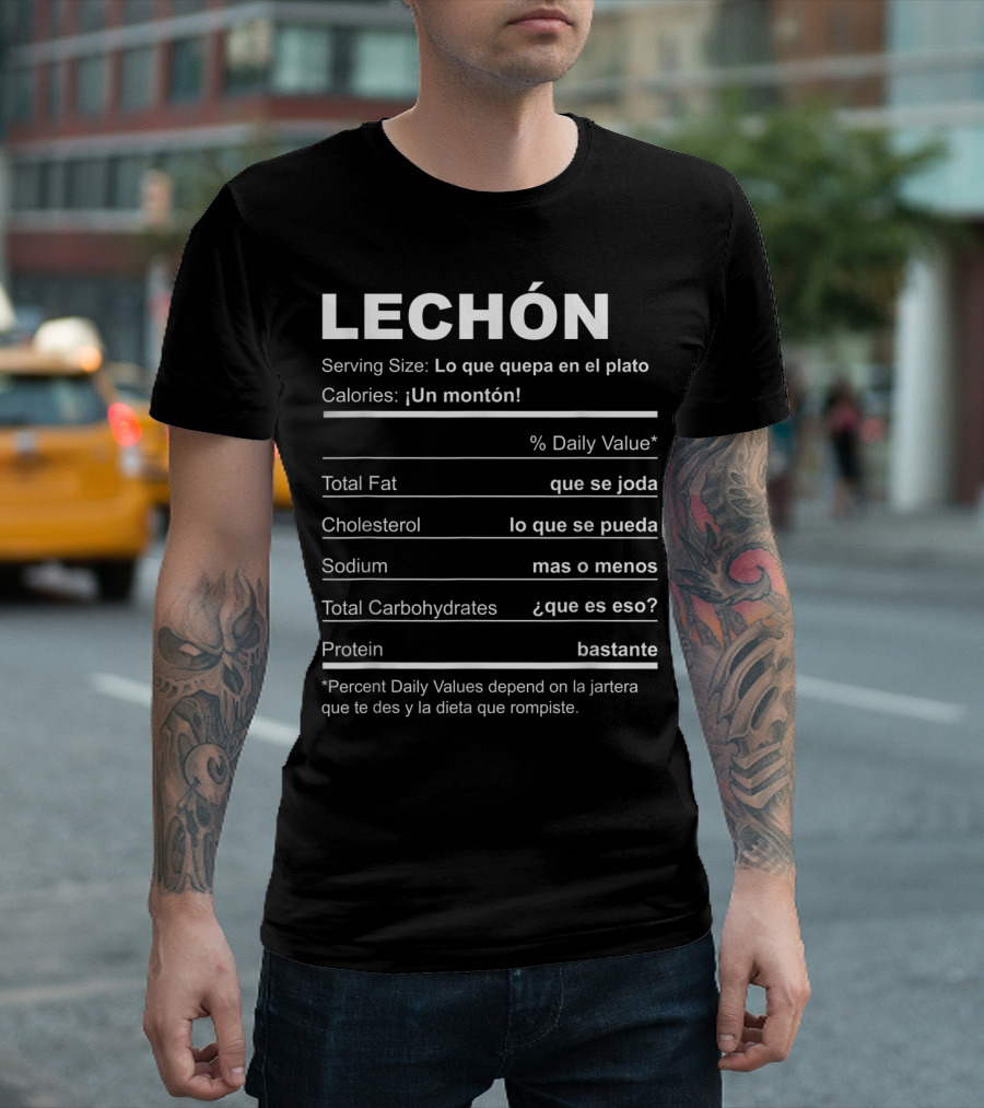 Navidades Puerto Rico Receta Lechon Asado Lo Que Quepa En El Plato Calories Un Monton Que Se Joda Que Se Pueda Mas O Menos Que Es Eso Bastante T-Shirt