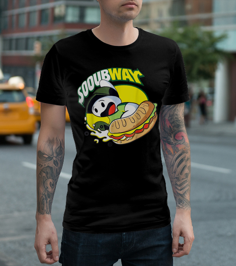 SOOUBWAY Funny Odd Ghost Sandwich Burst T-Shirt