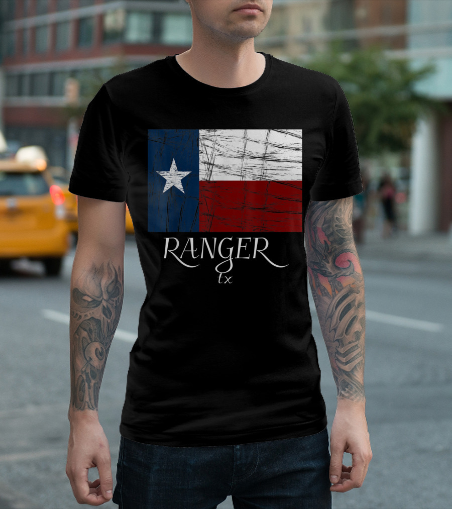 Ranger TX Texas Flag State City T-Shirt