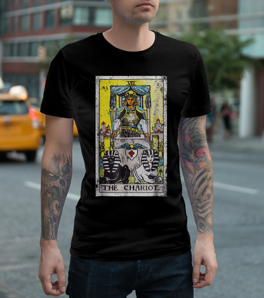 VII The Chariot Tarot Card T-Shirt