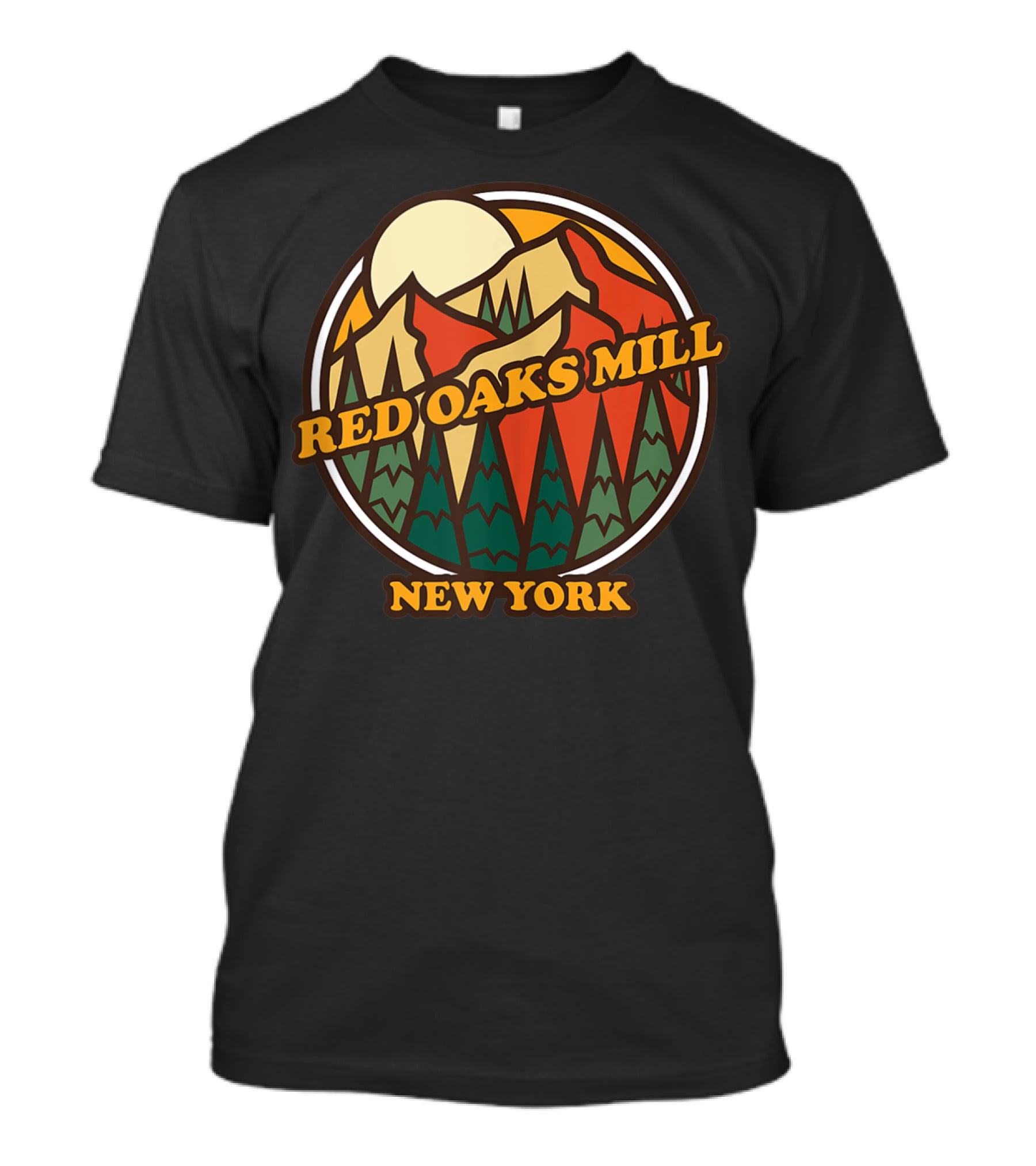 Red Oaks Mill New York Mountain Vintage Hiking T-Shirt