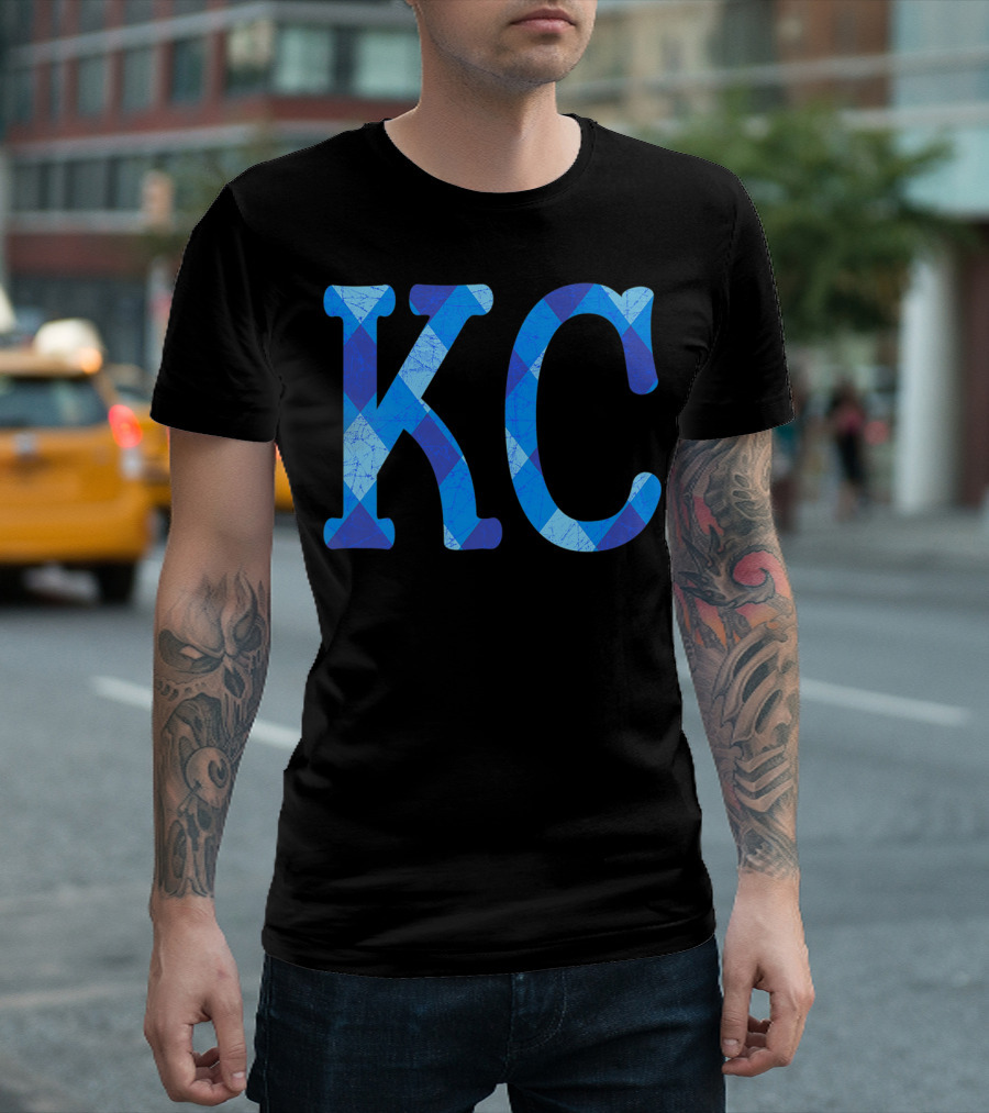 Vintage Royal Blue KC Kansas City Fan Gear T-Shirt
