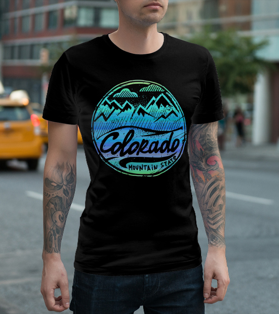 Colorado Mountain State Scenic Landscape T-Shirt