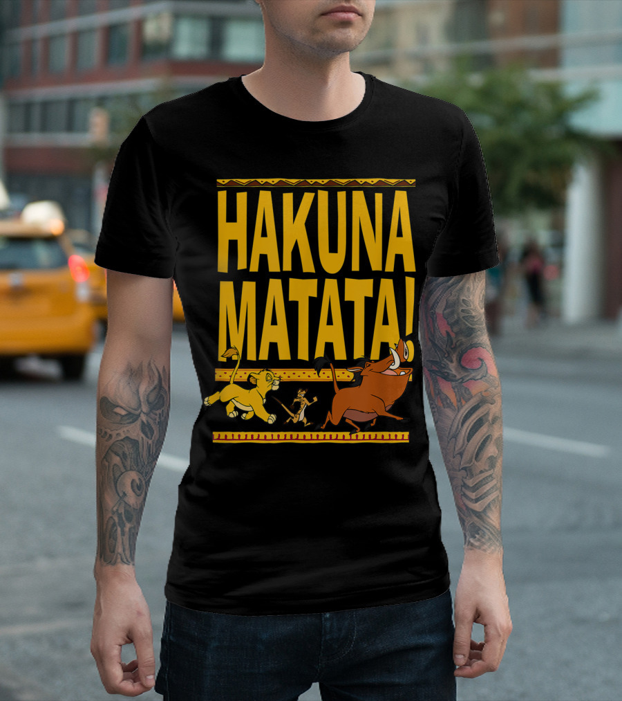 Hakuna Matata Lion King Simba Timon Pumbaa Disney Classic T-Shirt