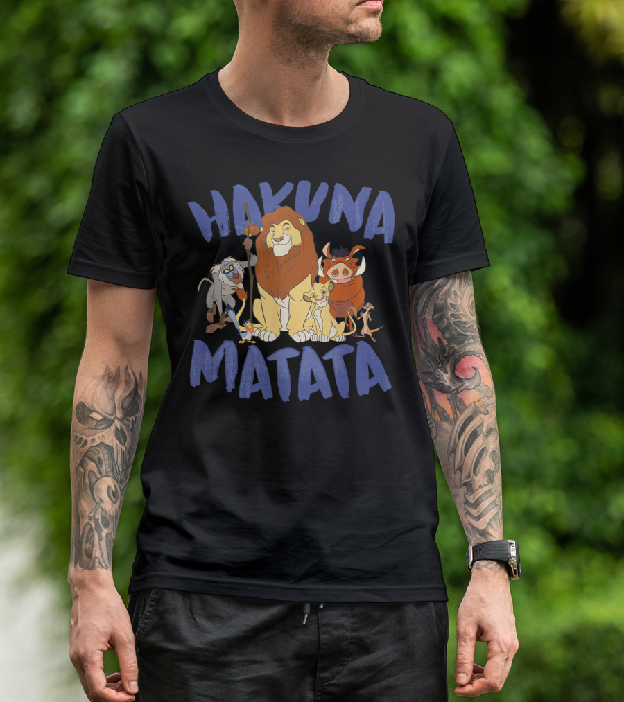 Lion King Hakuna Matata Rafiki Simba Timon Pumbaa Group Disney Classic T-Shirt