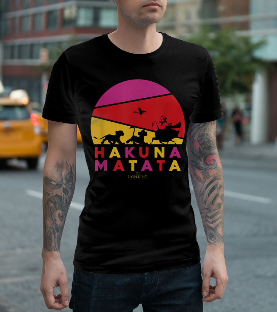 Hakuna Matata Disney Lion King Sunset T-Shirt