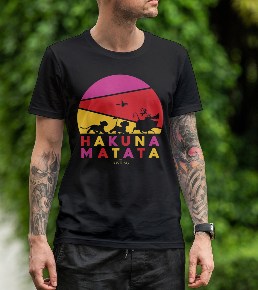 Hakuna Matata Disney Lion King Sunset T-Shirt