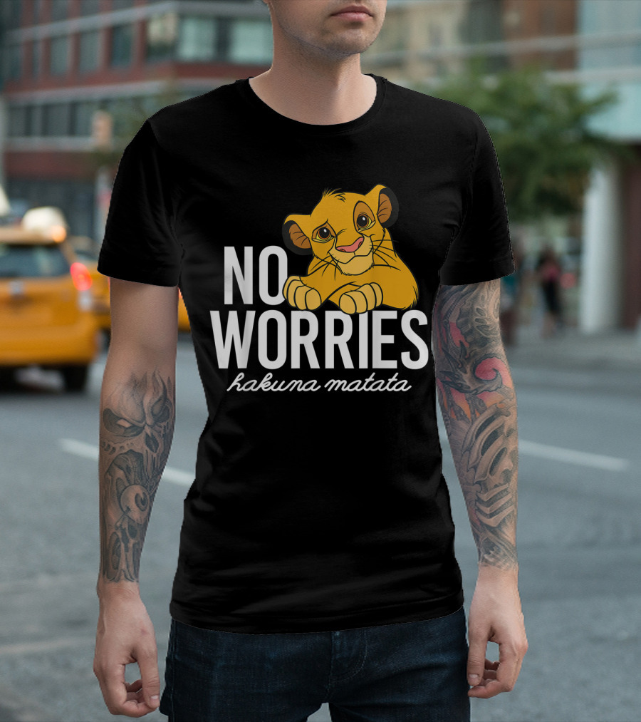Disney Lion King No Worries Hakuna Matata Simba Classic T-Shirt