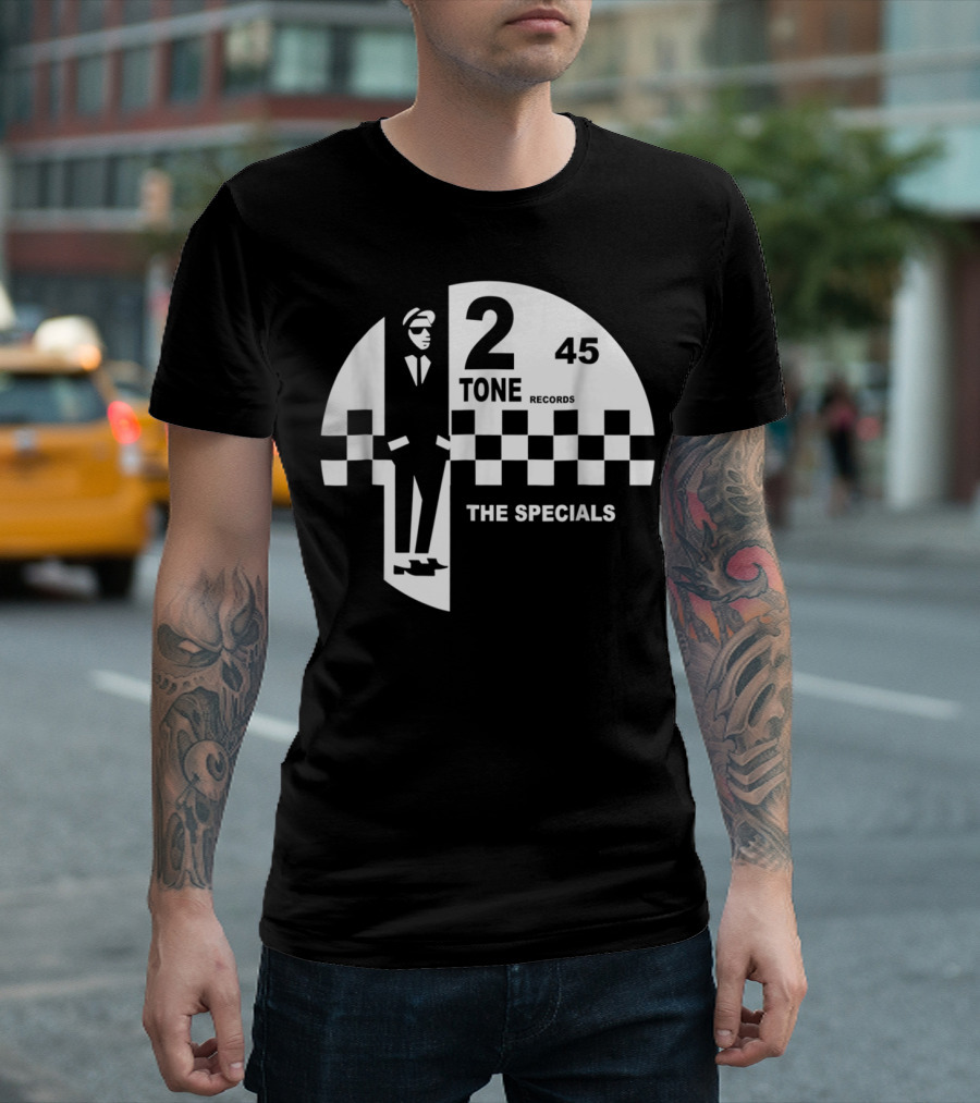 2 Tone Records The Specials 45 Checkerboard T-Shirt