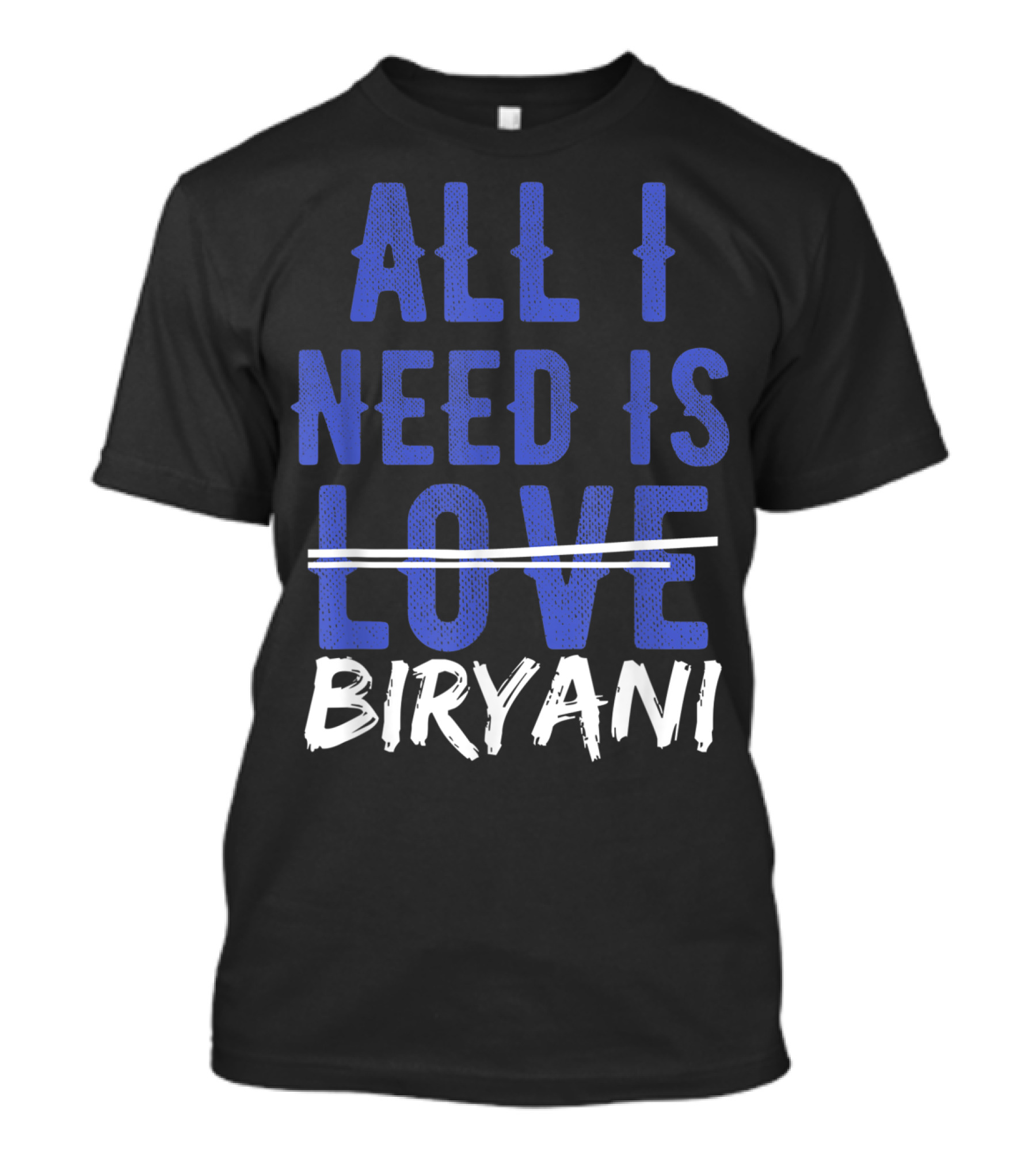 ALL I NEED IS BIRYANI Love Desi Funny Food Lovers T-Shirt