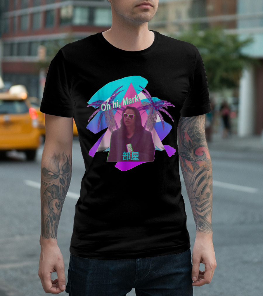 Oh Hi Mark Vaporwave 部屋 The Room Aesthetic T-Shirt