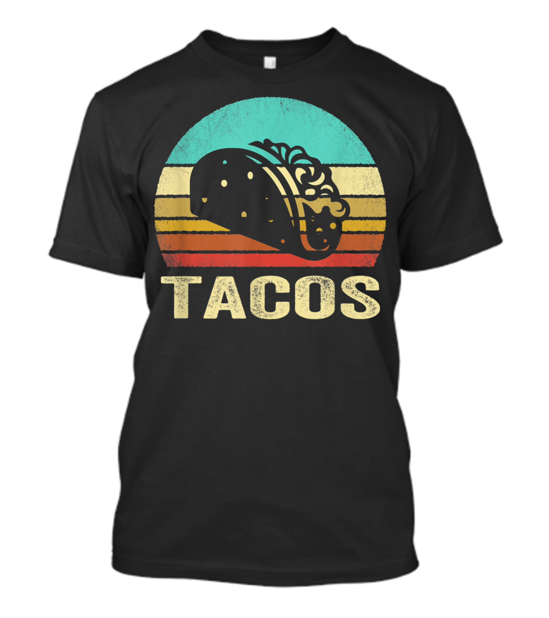 Retro Taco Vintage Sunset T-Shirt