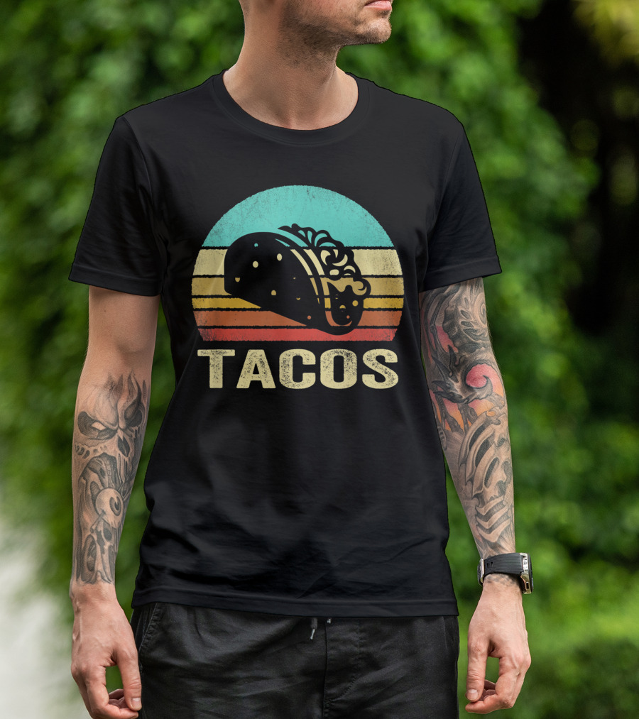 Retro Taco Vintage Sunset T-Shirt