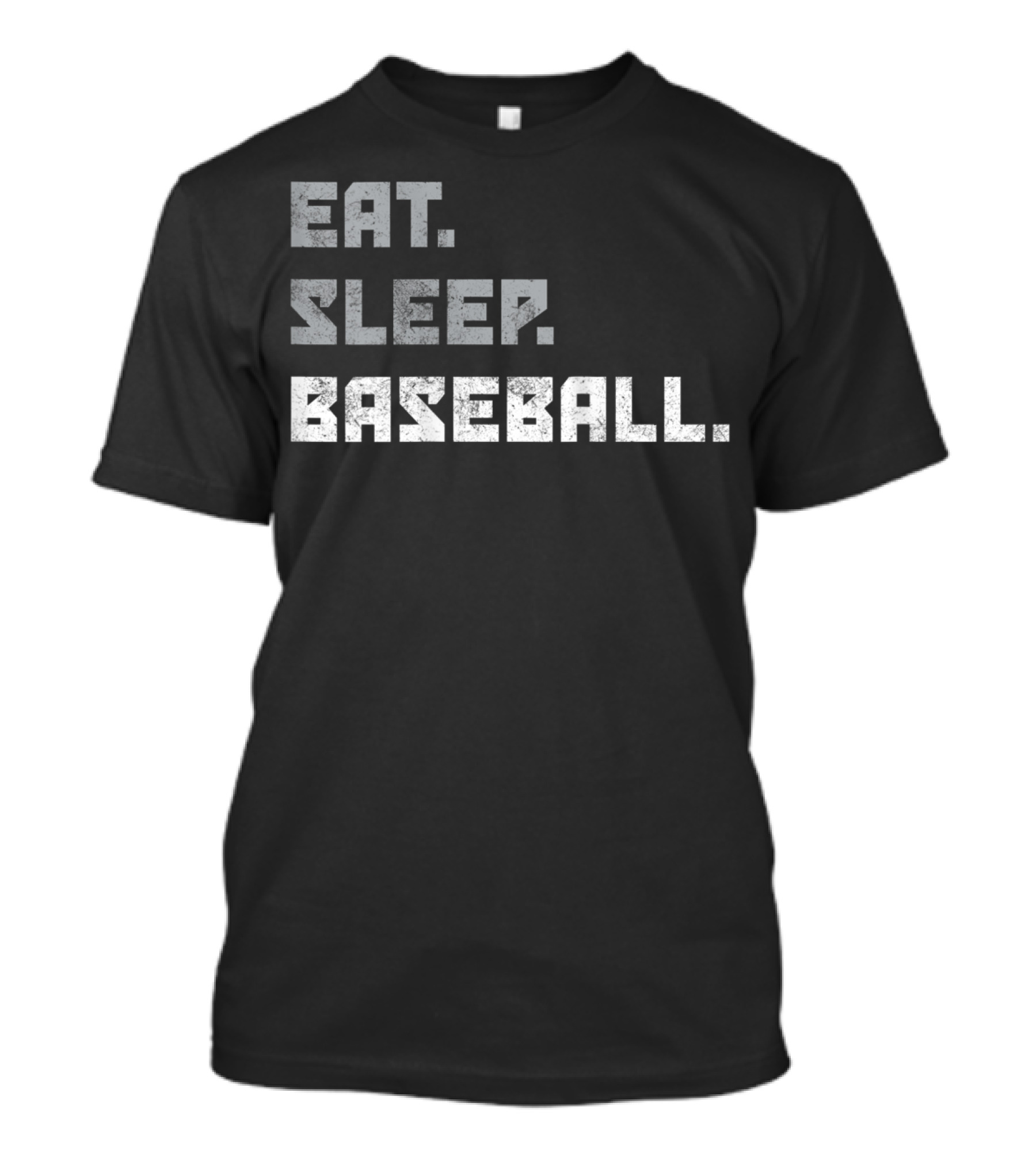 Eat Sleep Baseball Funny Cute Graphic Base Baseball T-Shirt
