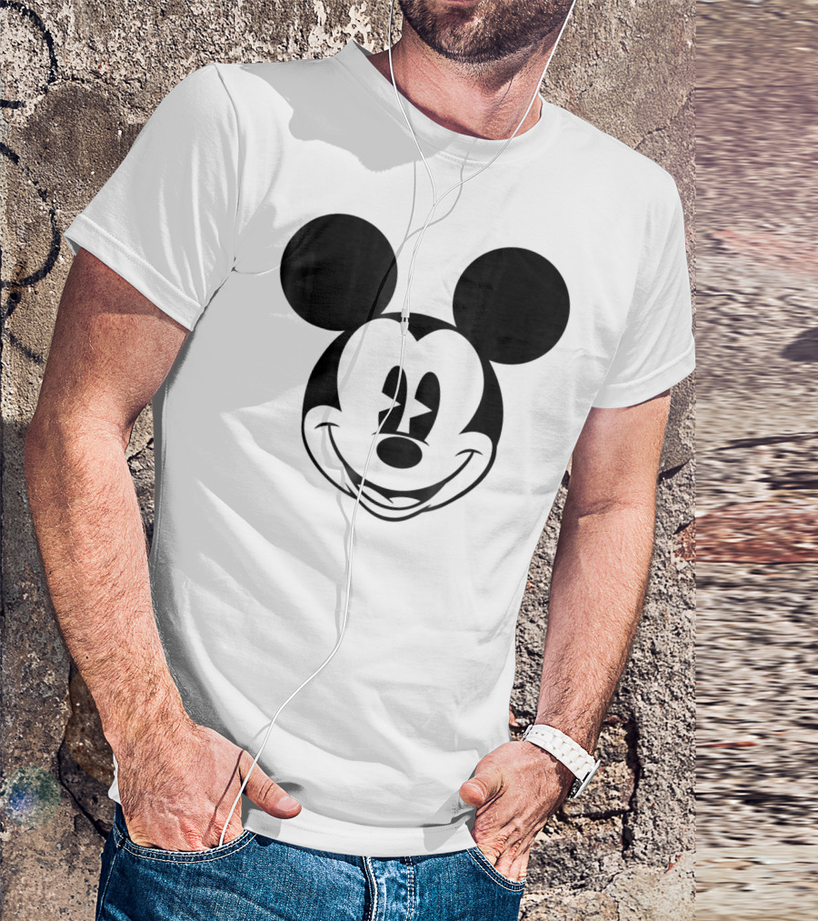 Disney Mickey Mouse Smiling Face T-Shirt