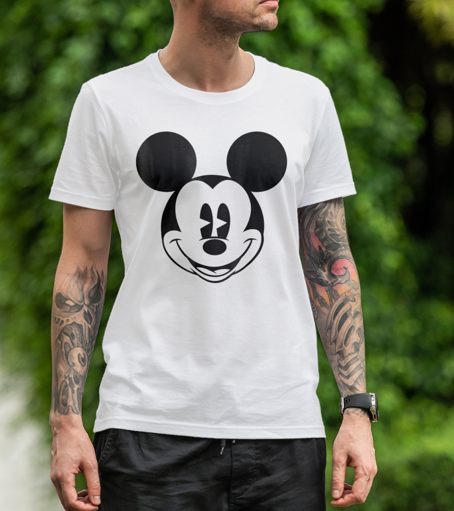 Disney Mickey Mouse Smiling Face T-Shirt