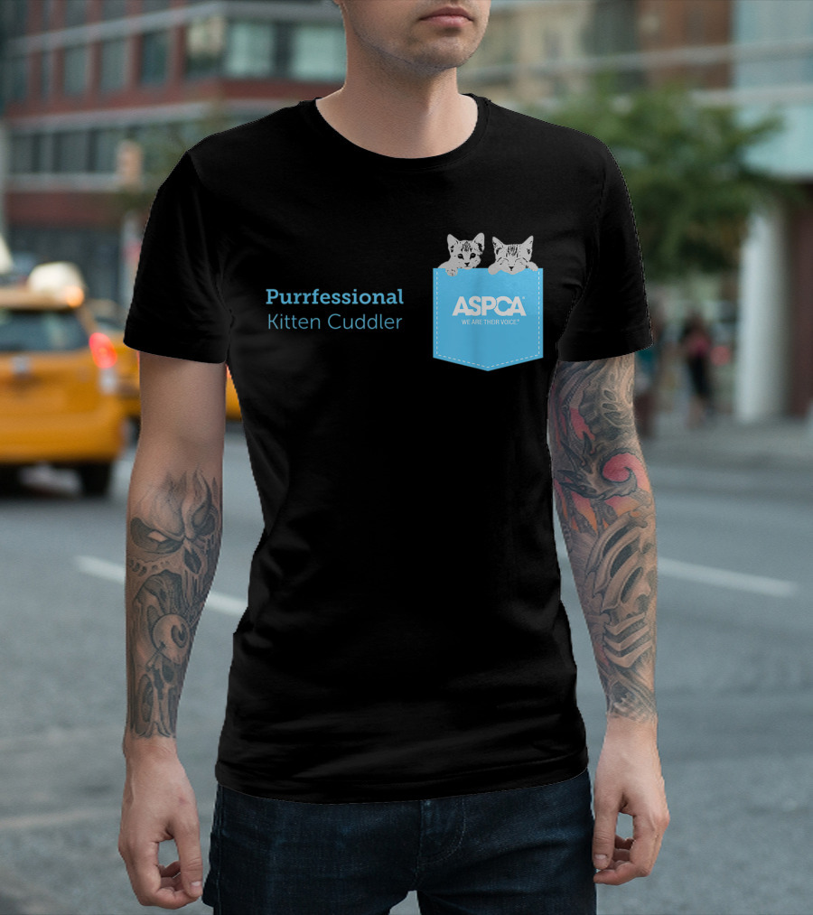 Purrfessional Kitten Cuddler ASPCA We Are Their Voice T-Shirt