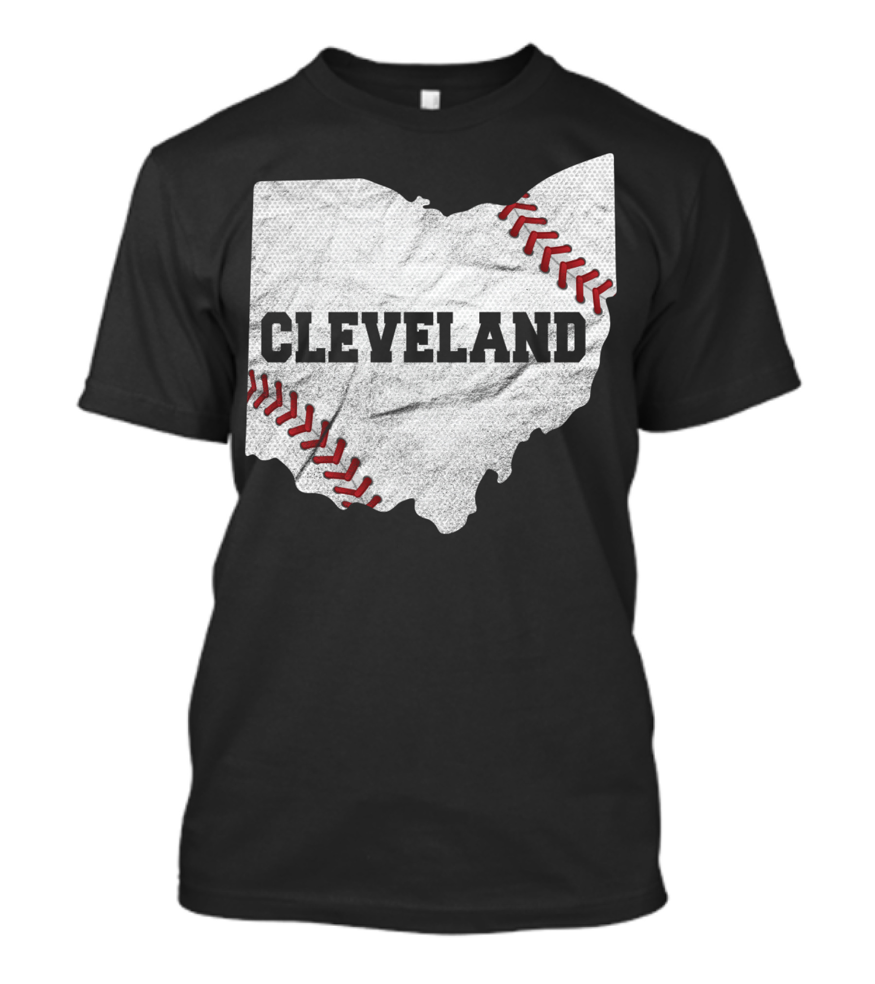 Cleveland Ohio Baseball Map T-Shirt