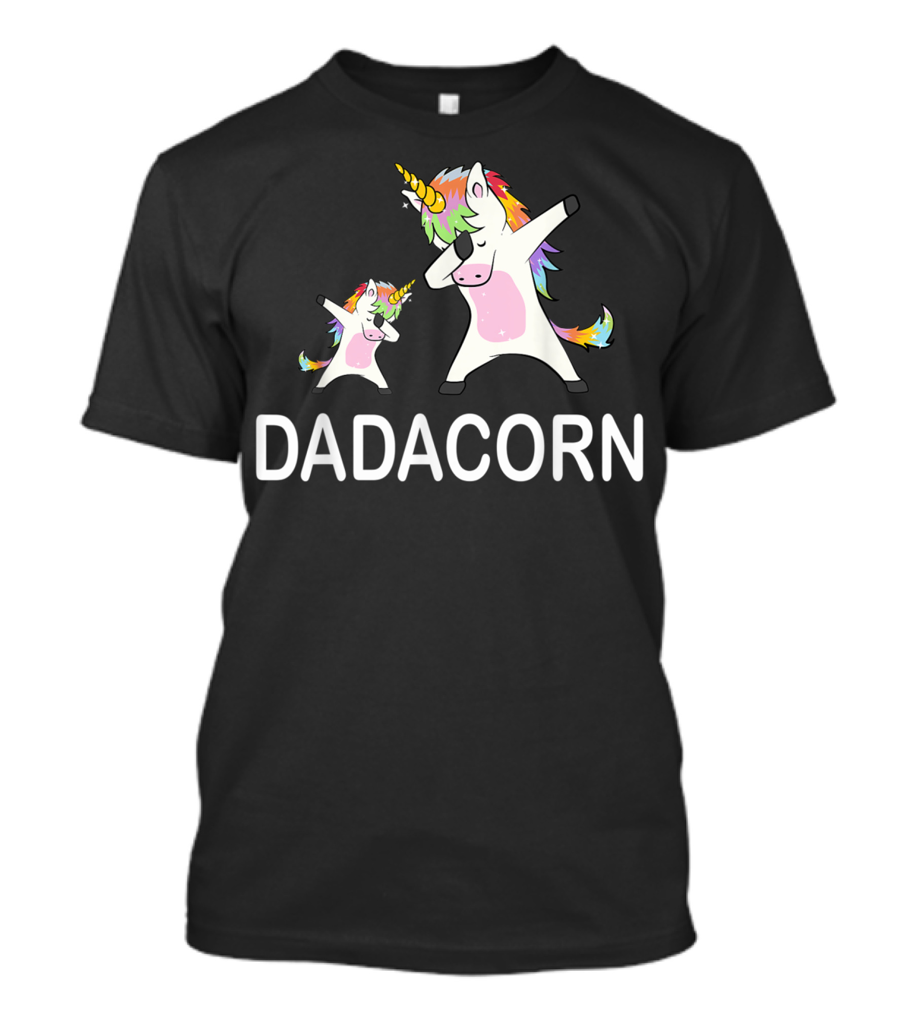 Dadacorn Dancing Unicorns With Babycorn Dabbing T-Shirt