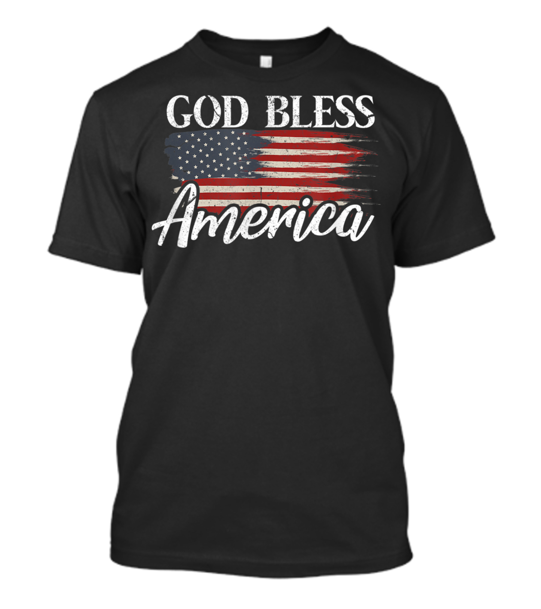 God Bless America 4th Of July Patriotic US Flag T-Shirt